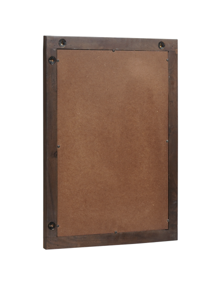 Specchio da bagno 50x70x3 cm Legno massello Mango