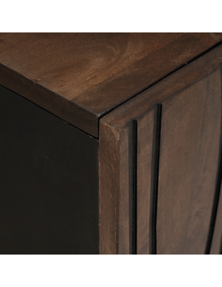 Credenza 60x33.5x75 cm in legno massello di mango