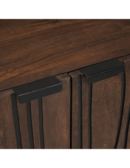 Credenza Noce 60 x 33,5 x 75 cm Legno di mango massello