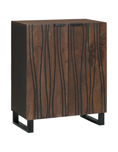 Credenza Noce 60 x 33,5 x 75 cm Legno di mango massello