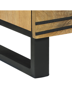 Credenza Marrone 60 x 33.5 x 75 cm Legno massello di mango 2