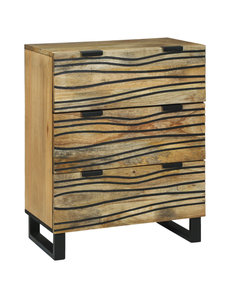 Armadio a buffet 60x33.5x75 cm in legno massello di mango