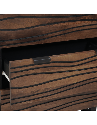 Credenza Marrone 60 x 33.5 x 75 cm Legno massello di mango