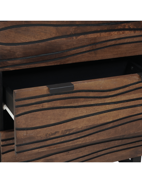 Credenza 60x33,5x75 cm Legno Massello Mango