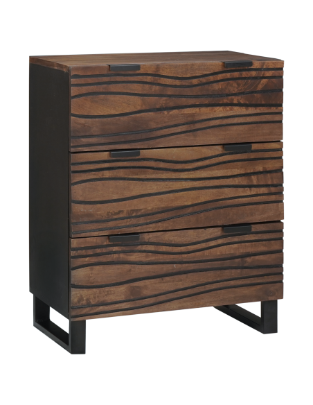 Credenza 60x33,5x75 cm Legno Massello Mango