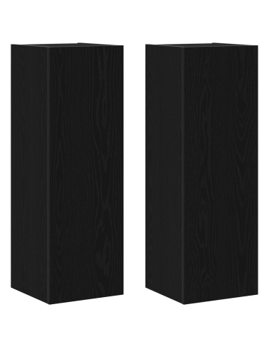 Set mobile TV 6 pcs Rovere Nero 100 x 30 x 30 cm