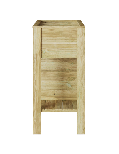 Vaso Alto con lo scaffale Marrone Legno di pino impregnato