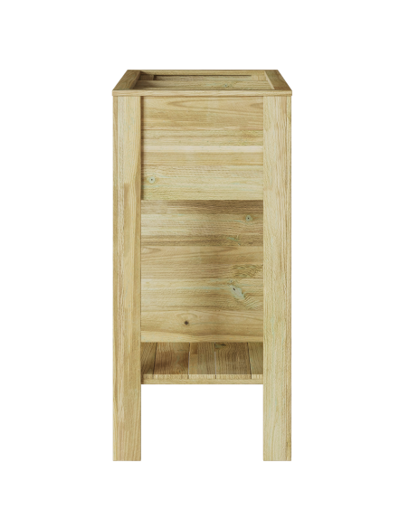 Vaso Alto con lo scaffale Marrone Legno di pino impregnato