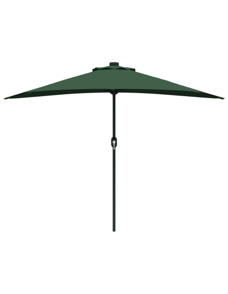 Ombrellone da Giardino Half con Palo in Alluminio Verde 294 cm