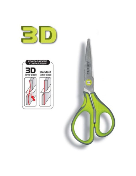 Forbice ufficio Arda FB133D REVOLUTION 3D Verde Verde