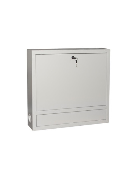 ARMADIO A MURO PER LAPTOP CON CHIUSURA A CHIAVE COLORE GRIGIO - LKLAP01