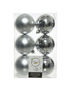 Pallina albero Amicasa 9022051 Sfera Mix Silver