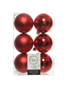 Pallina albero Amicasa 9022052 Sfera Mix Red