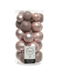 Pallina albero Amicasa 9022937 Clindro Sfera Mix Blush pink