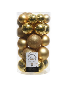 Pallina albero Amicasa 9022900 Clindro Sfera Mix Gold