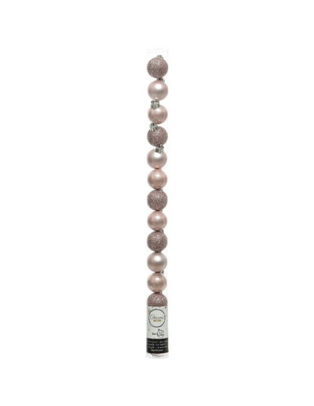 Pallina albero Amicasa 9020464 Tubo Sfera Mix Blush pink