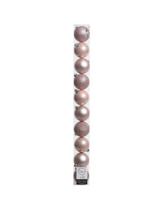 Pallina albero Amicasa 9020183 Tubo Sfera Mix Blush pink