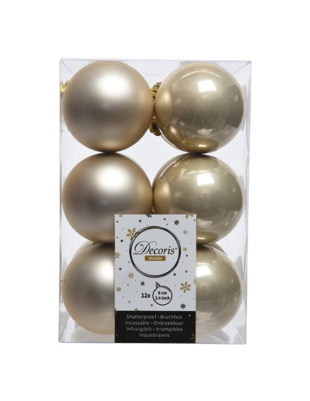Pallina albero Amicasa 9021845 Sfera Mix Pearl