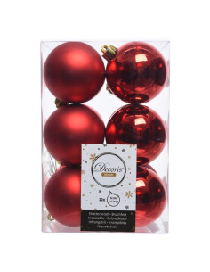 Pallina albero Amicasa 9021832 Sfera Mix Red