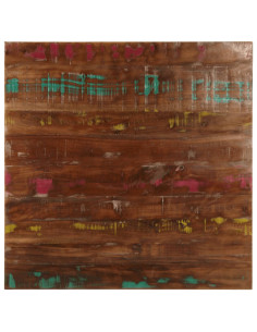 Piano per Tavolo 70x70x3,8 cm Quadrato Legno Massello di Acacia 2