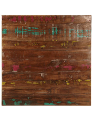 Piano per Tavolo 70x70x3,8 cm Quadrato Legno Massello di Acacia
