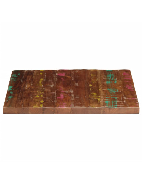 Piano per Tavolo 70x70x3,8 cm Quadrato Legno Massello di Acacia