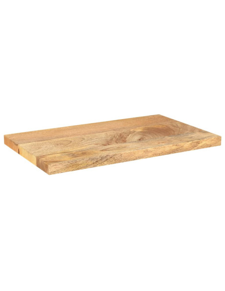 Piano per Tavolo 50x30x2,5 cm Rettangolare Legno Massello Mango