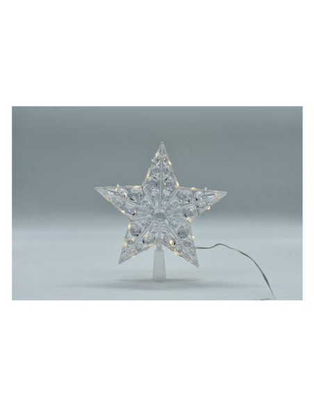 Puntale albero di natale Pre Qu' Italia D2782 20 Gemme Nano Led a Batt