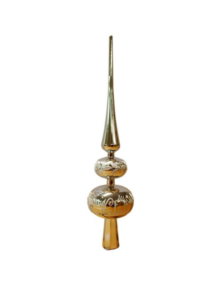 Puntale albero di natale Santa Claus PD273CR Decor Crema