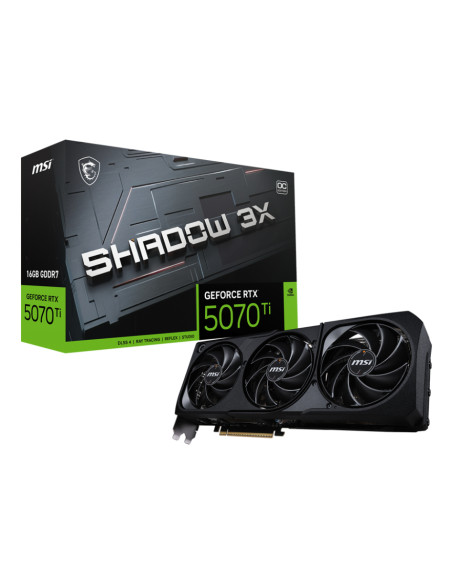 MSI GeForce RTX5070 Ti 16G SHADOW 3X OC NVIDIA GeForce RTX 5070 Ti 12 GB GDDR7