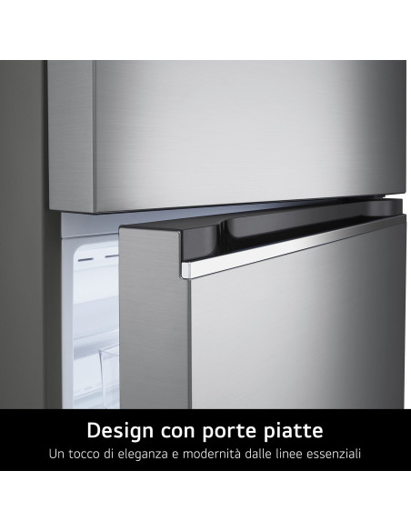 LG GTBV36PZGKD Frigorifero doppia porta 70cm, Classe E, 395L, Door & Linear Cooling, Inox
