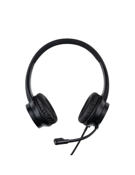 Lindy 20439 cuffia e auricolare Cablato Casco Ufficio USB tipo A Nero