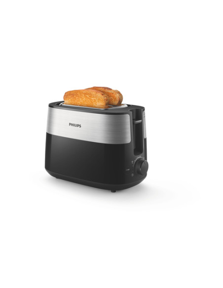Philips Daily Collection HD2516/90 Tostapane - 2 fette, fessura ampia, metallo