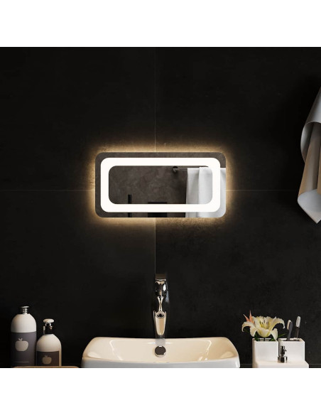 Specchio da Bagno con Luci LED 40x20 cm