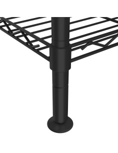 Scaffale a 4 Livelli 90x35x137 cm Nero 200 kg