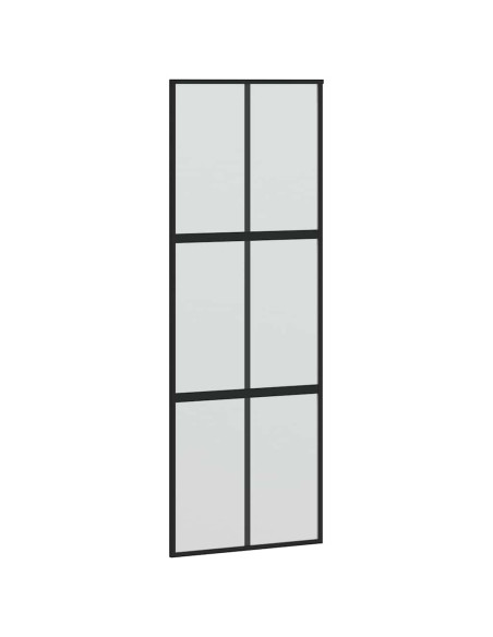 Porta Scorrevole Ferramenta 90x205 cm Vetro Temperato Alluminio
