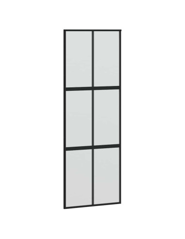 Porta Scorrevole Ferramenta 90x205 cm Vetro Temperato Alluminio