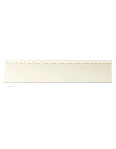 Tenda da Sole Retrattile Manuale con LED 6x3 m Crema