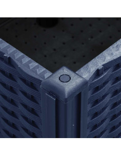 Fioriera da Giardino con Ruote Grigia 240x50x54 cm in PP