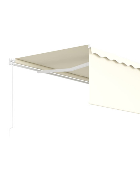 Tenda da Sole Retrattile Automatica con Parasole 4x3 m Crema