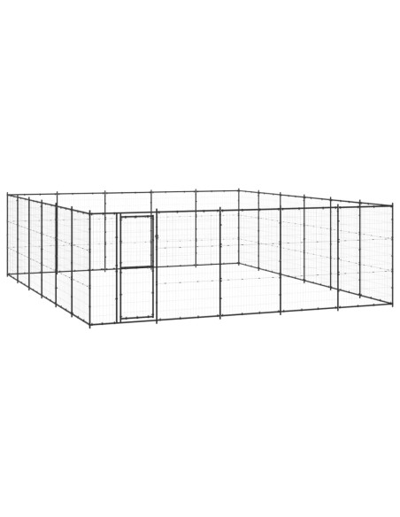Gabbia per Cani da Esterno in Acciaio 36,3 m²