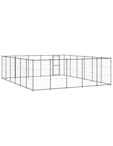 Gabbia per Cani da Esterno in Acciaio 36,3 m²
