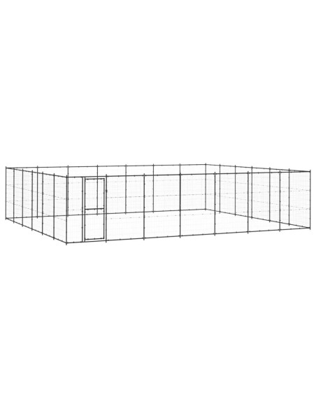 Gabbia per Cani da Esterno in Acciaio 50,82 m²