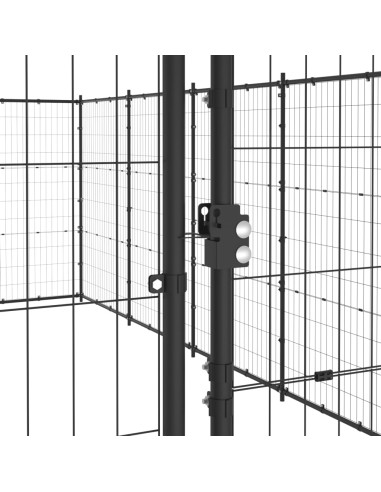 Gabbia per Cani da Esterno in Acciaio 50,82 m²