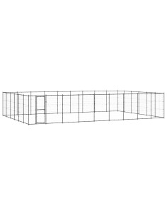 Gabbia per Cani da Esterno in Acciaio 65,34 m²