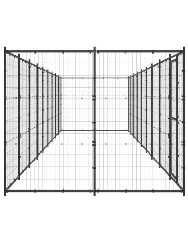 Gabbia per Cani da Esterno in Acciaio 21,78 m²