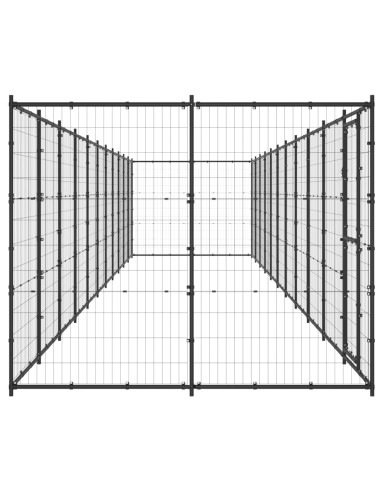 Gabbia per Cani da Esterno in Acciaio 26,62 m²