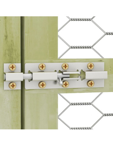 Pollaio 268x200x190 cm Legno Massello di Pino Impregnato