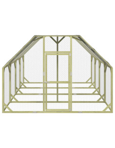 Pollaio 268x400x190 cm Legno Massello di Pino Impregnato 2