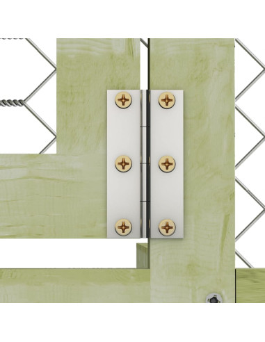 Pollaio 268x500x190 cm Legno Massello di Pino Impregnato